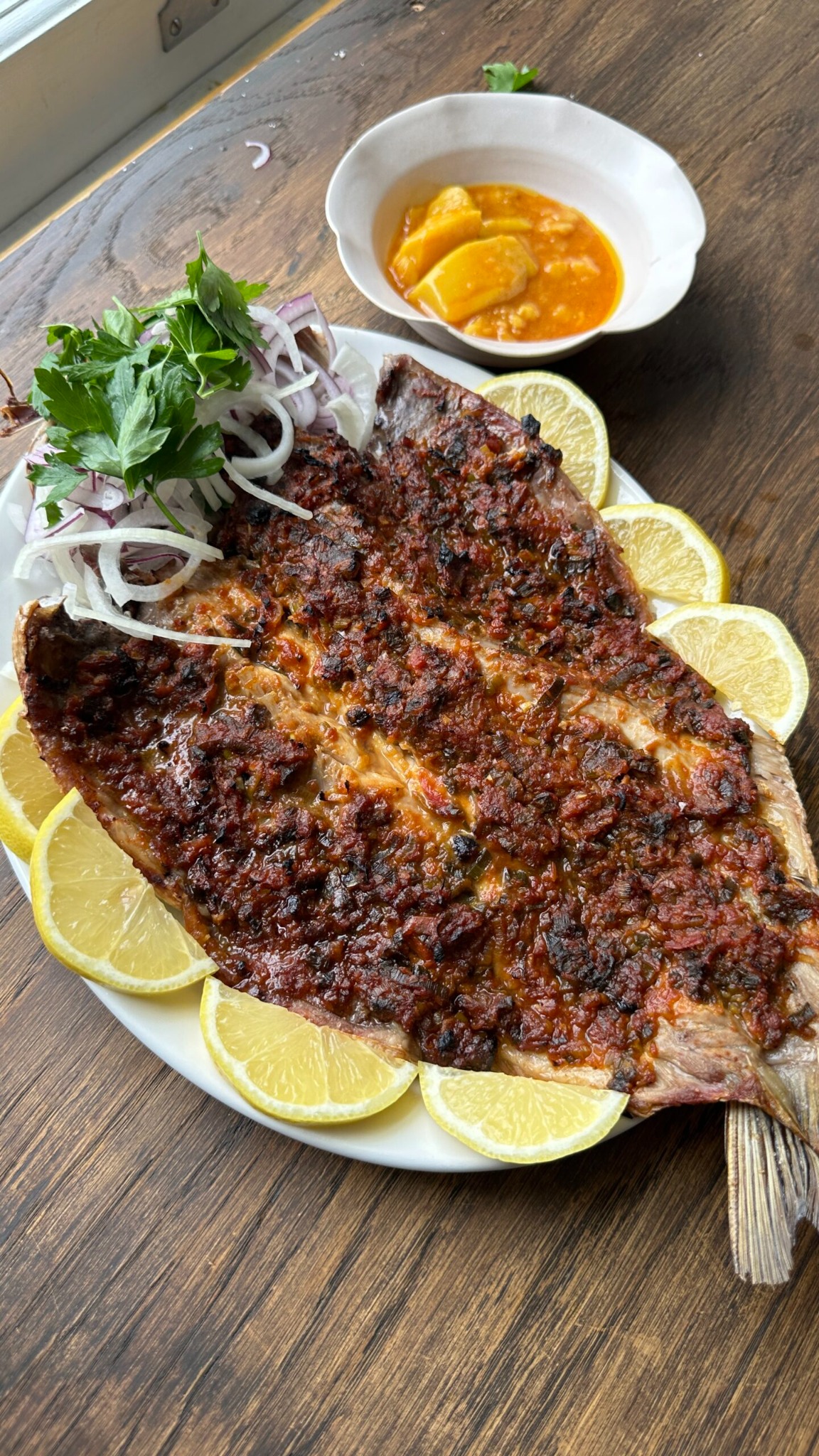 Grilled fish